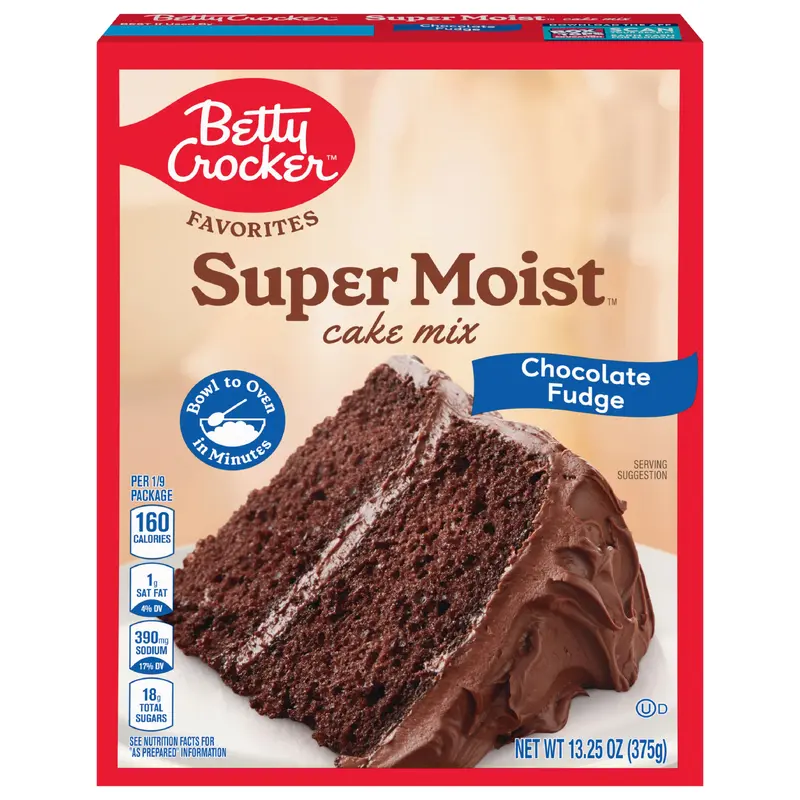 Betty Crocker Favorites Super Moist Chocolate Fudge Cake Mix, 13.25 oz