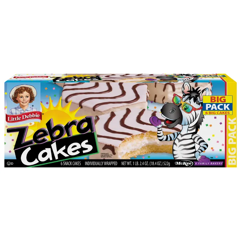 Snack Cakes, Little Debbie Big Pack Zebra Cakes