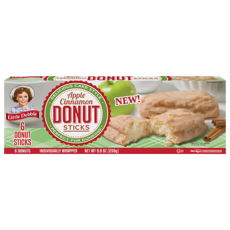 Snack Cakes, Little Debbie Family Pack Apple Cinnamon Donut Sticks