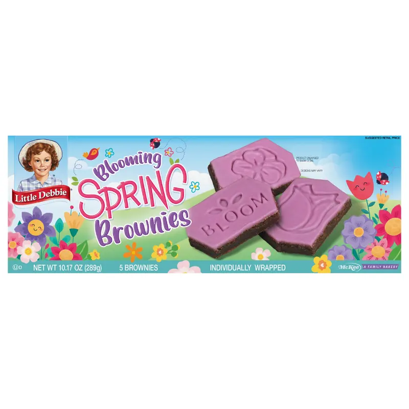 Snack Cakes, Little Debbie Family Pack Blooming Spring Brownies