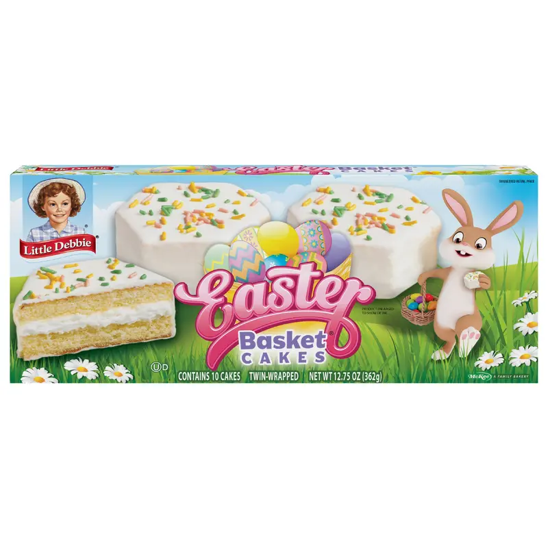 Snack Cakes, Little Debbie Family Pack EASTER BASKET CAKES  (van)
