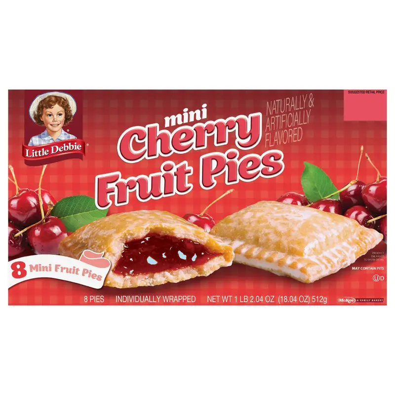 Snack Cakes, Little Debbie Family Pack Fruit Pies (Cherry)