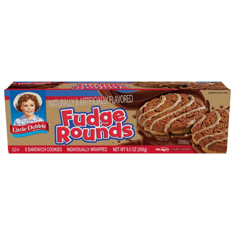 Snack Cakes, Little Debbie Family Pack Fudge Rounds