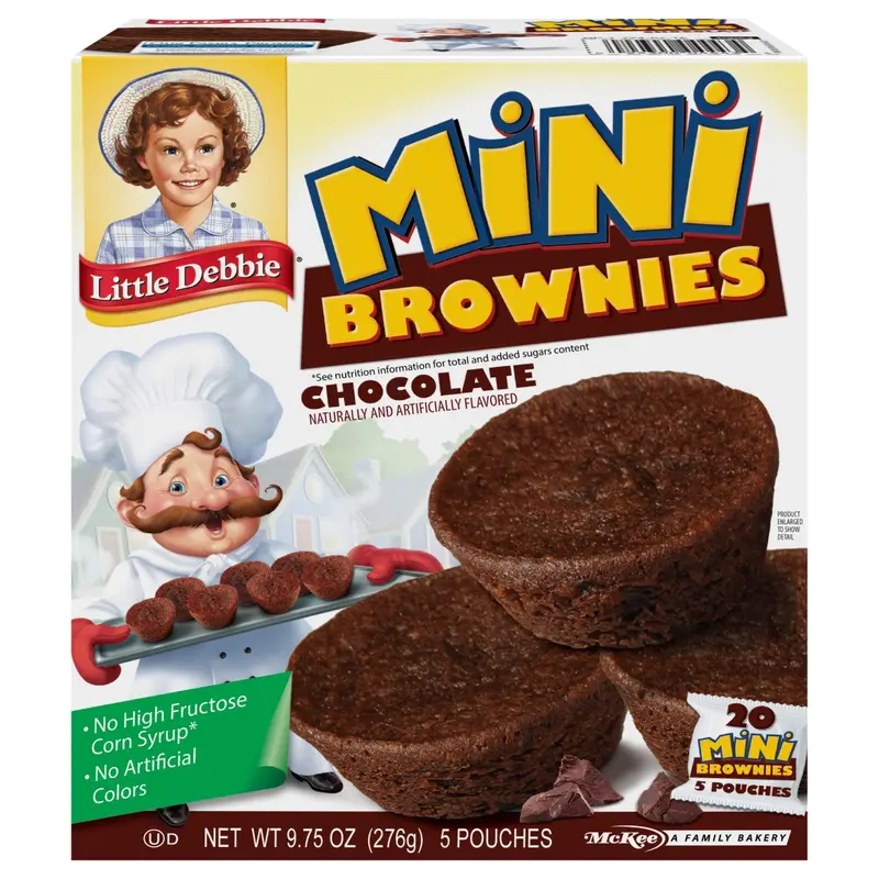 Snack Cakes, Little Debbie Family Pack Mini Brownies