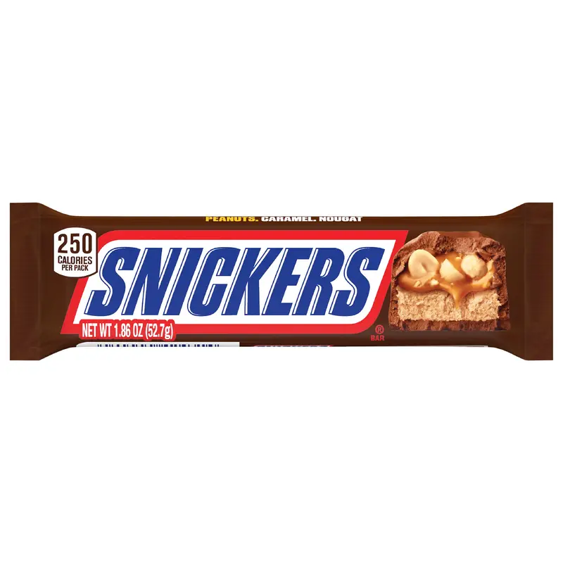 SNICKERS Full Size Chocolate Candy Bar, 1.86 oz Bar