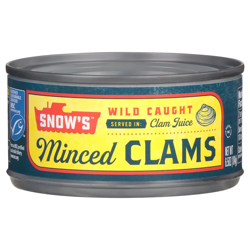 Snow's Wild Caught Minced Clams 6.5 oz