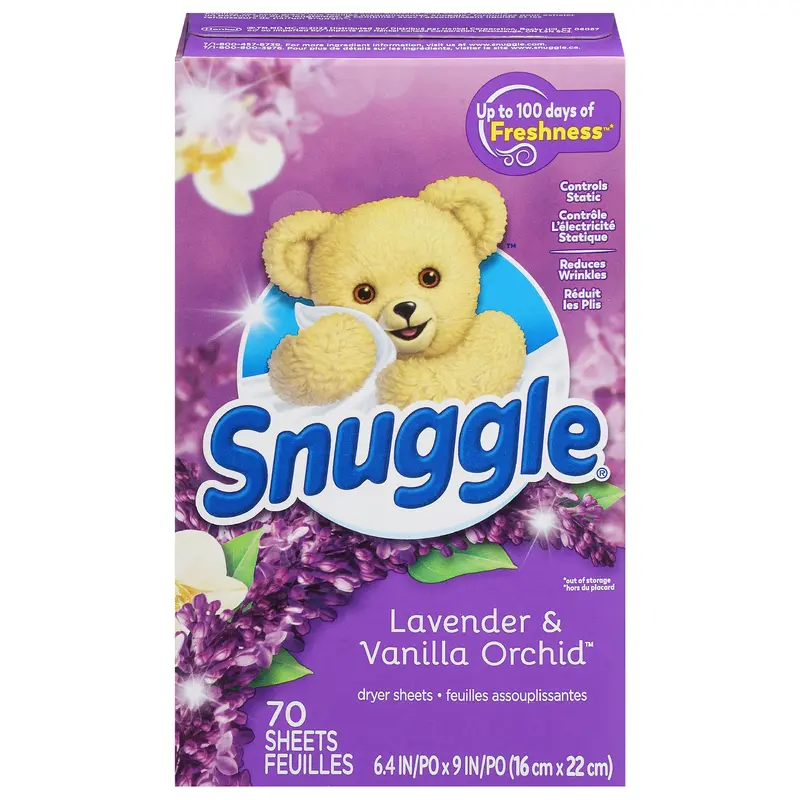 Snuggle Lavender & Vanilla Orchid Dryer Sheets 70 ea