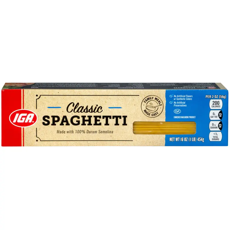 SPAGHETTI CLASSIC 16 OZ BOX