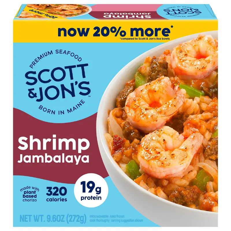 Scott & Jon's Shrimp Jambalaya Rice Bowl 9.6 oz Frozen Meal