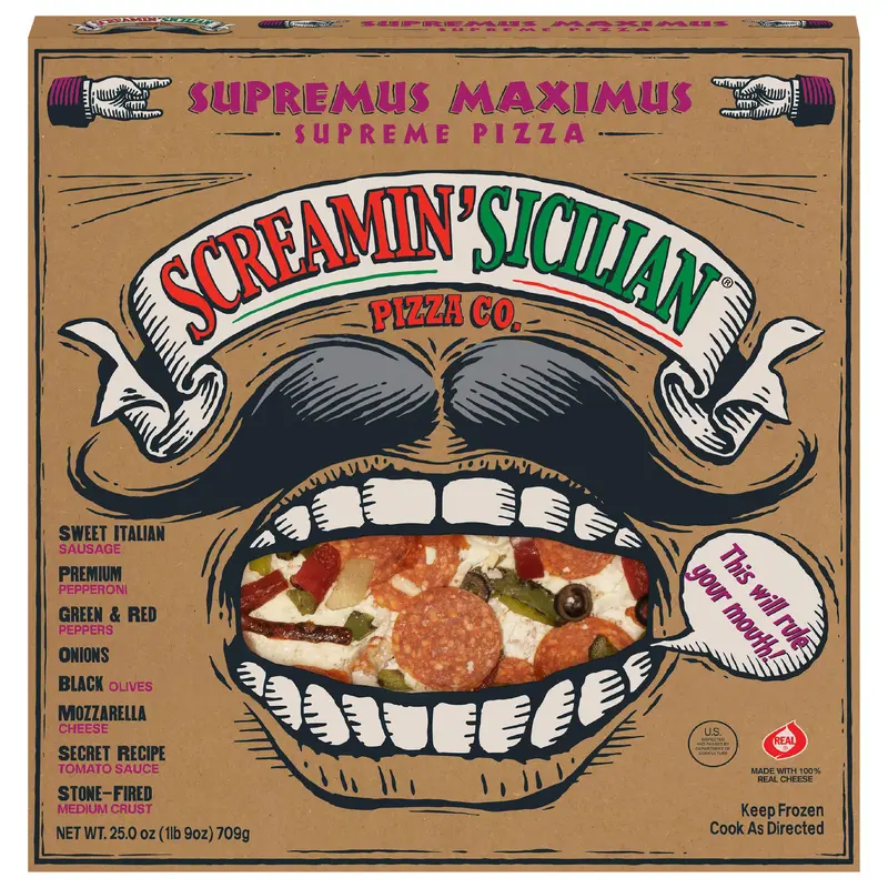 Screamin' Sicilian Pizza Co. Supremus Maximus Pizza 25.0 oz