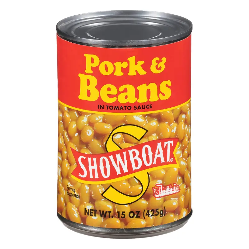 Showboat Pork & Beans in Tomato Sauce 15 oz. Can