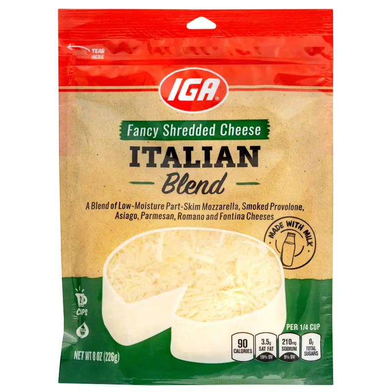 SHREDDED ITALIAN FANCY CHEESE 8 OZ
