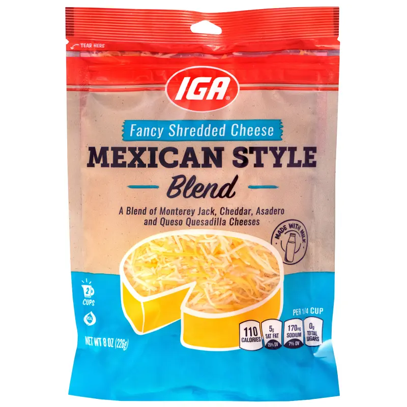 SHREDDED MEXICAN STYLE FANCY CHEESE 8oz