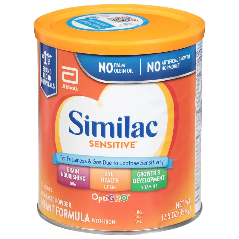 Similac Sensitive 0-12 Months Milk-Based Powder Infant Formula with Iron 12.5 oz