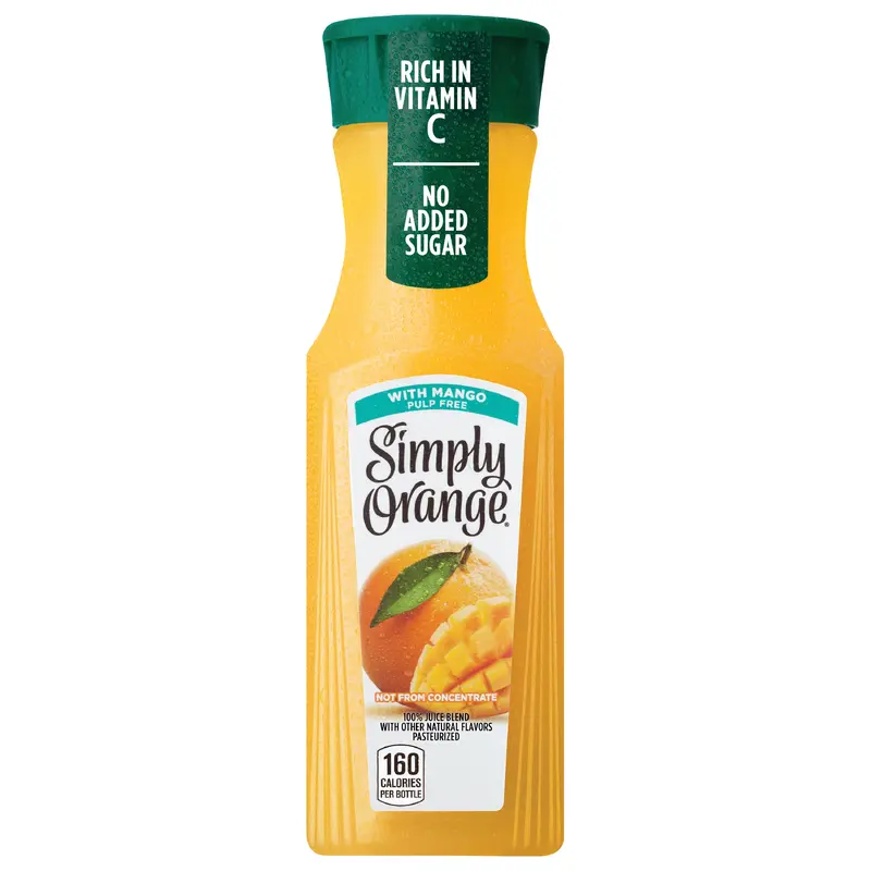 Simply Orange w/ Mango Juice Bottle, 11.5 fl oz