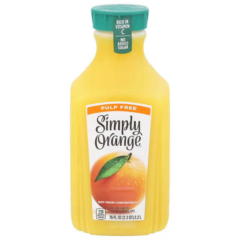 Simply Pulp Free Orange Juice Drink 76 fl oz