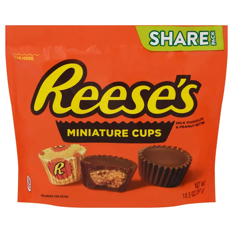 Reese's Share Pack Milk Chocolate & Peanut Butter Miniature Cups 10.5 oz