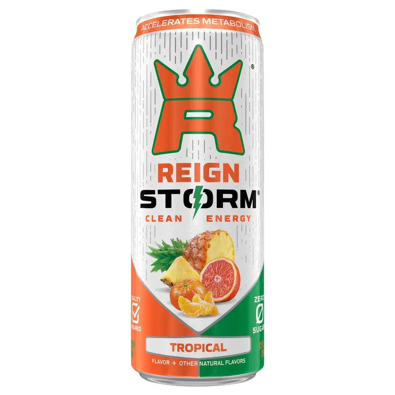 Reign Storm Clean Energy Zero Sugar Tropical Energy Drink 12 fl oz