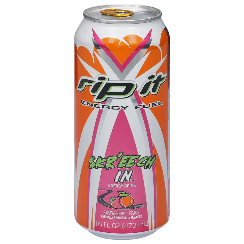 Rip It Strawberry + Peach Energy Drink 16 fl oz
