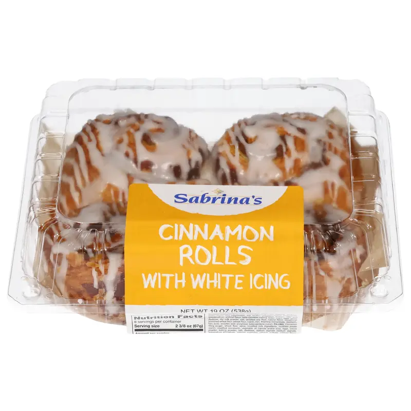 Sabrina's Cinnamon Rolls with White Icing 19 oz
