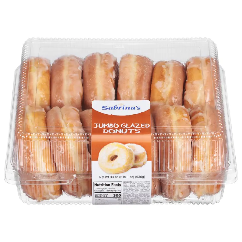 Sabrina's Jumbo Glazed Donuts 33 oz