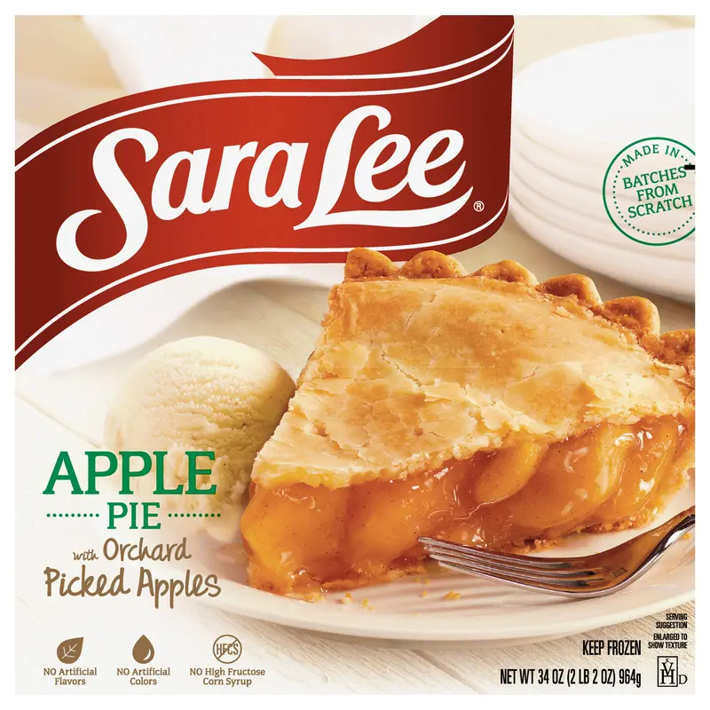 Sara Lee Traditional Fruit Pie 9" Unbaked Apple 34oz