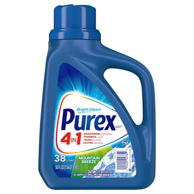 Purex Liquid Laundry Detergent, Mountain Breeze, 50 Fluid Ounces, 38 Loads