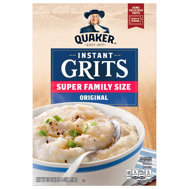 Quaker Super Family Size Original Instant Grits 36 oz Box