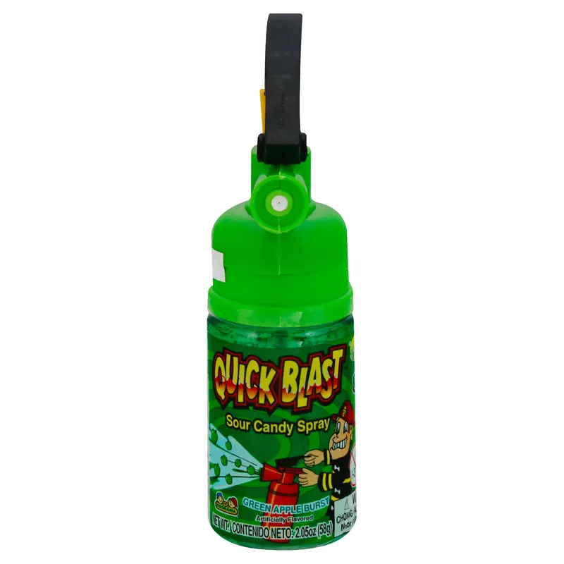 Quick Blast Sour Green Apple Burst Candy Spray 2.05 oz