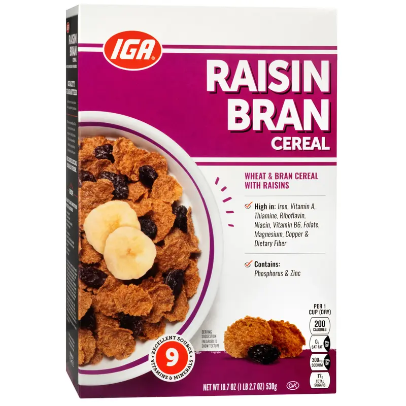 RAISIN BRAN CEREAL 18.7 OZ