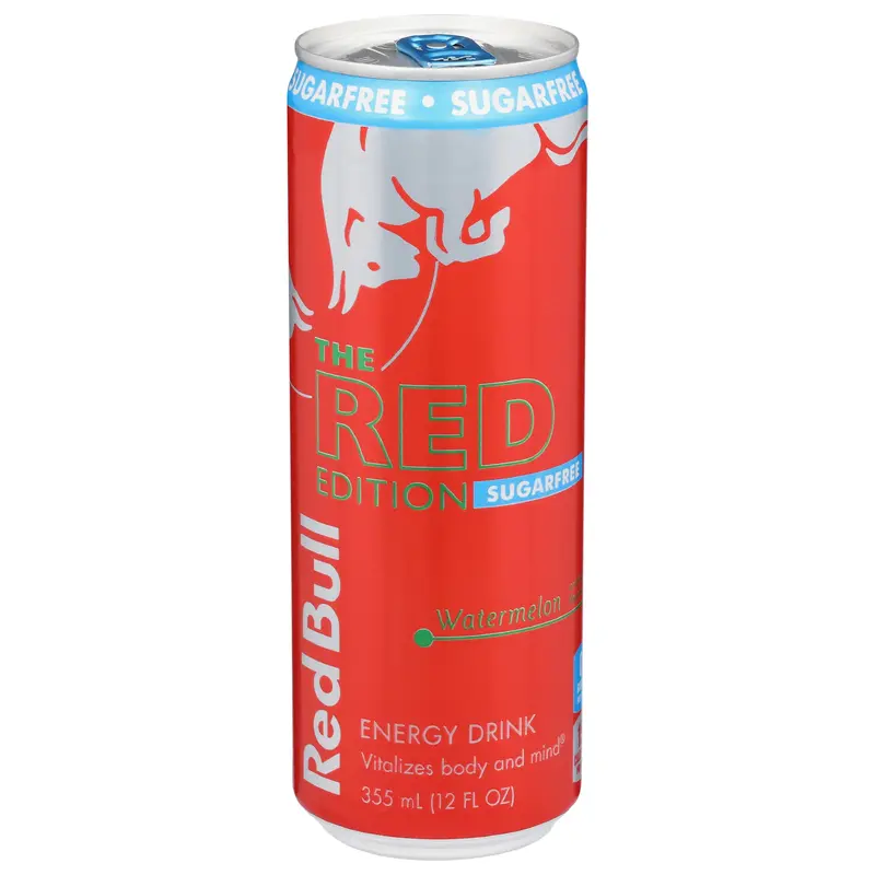 Red Bull The Red Edition Sugarfree Watermelon Energy Drink 12 fl oz