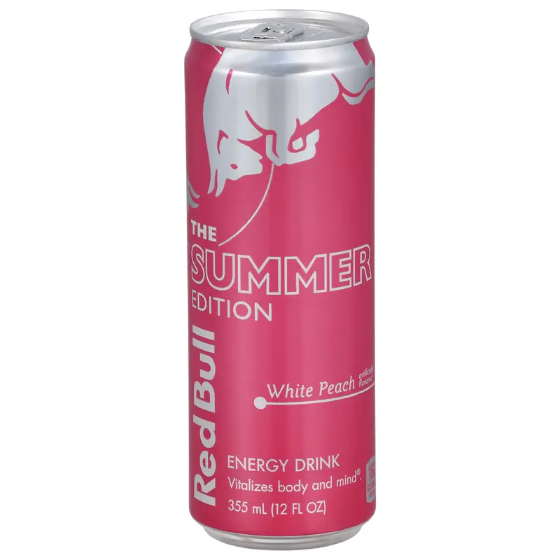 Red Bull The Summer Edition White Peach Energy Drink 12 fl oz