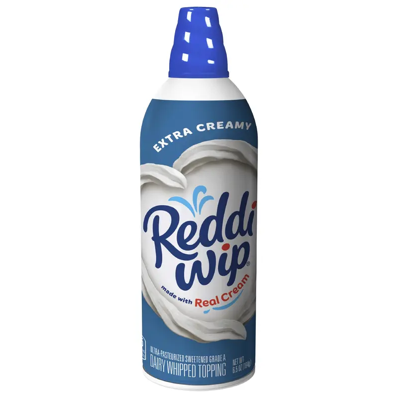 Reddi Wip Extra Creamy Whipped Topping Made with Real Cream, 6.5 OZ Spray Can