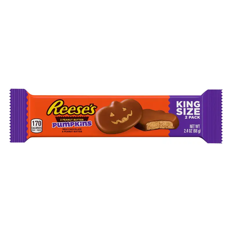 Reese's King Size Peanut Butter Pumpkins Candy 2 ea