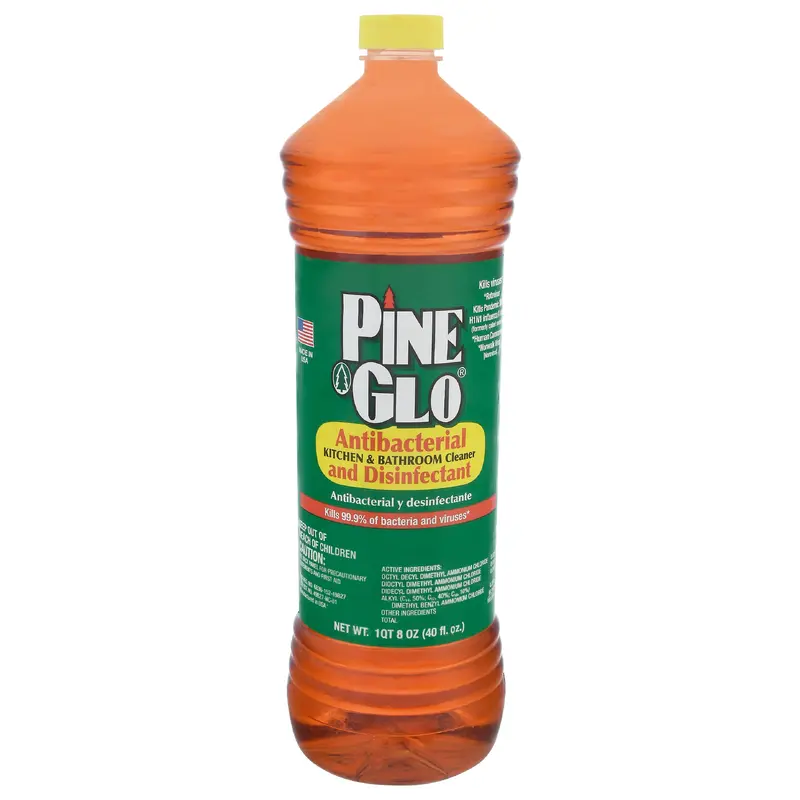 Pine Glo Antibacterial & Disinfectant Kitchen & Bathroom Cleaner 40 fl oz