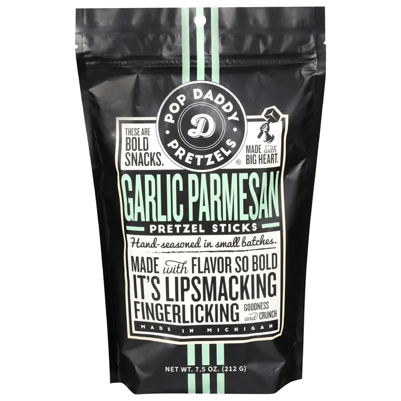 Pop Daddy Pretzels Garlic Parmesan Pretzel Sticks 7.5 oz