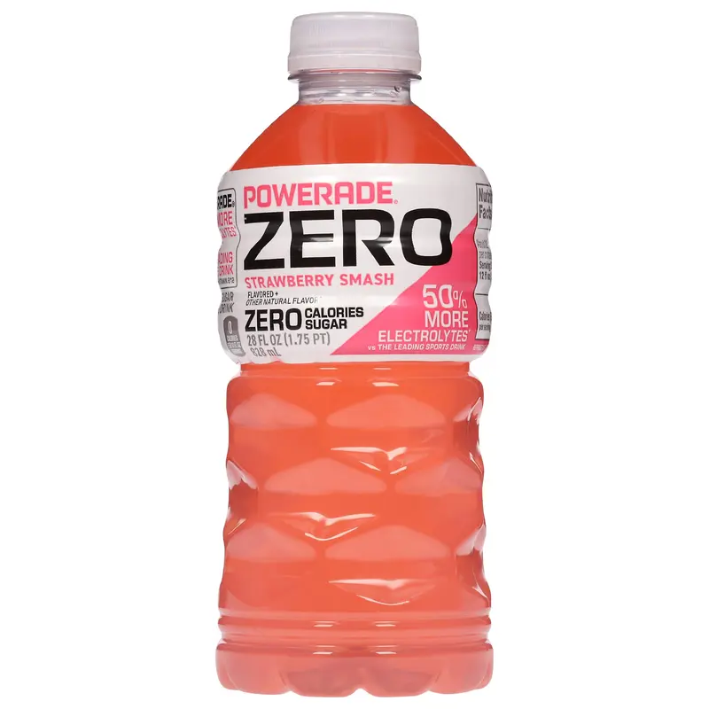 Powerade Zero Strawberry Smash Sports Drink 28 fl oz