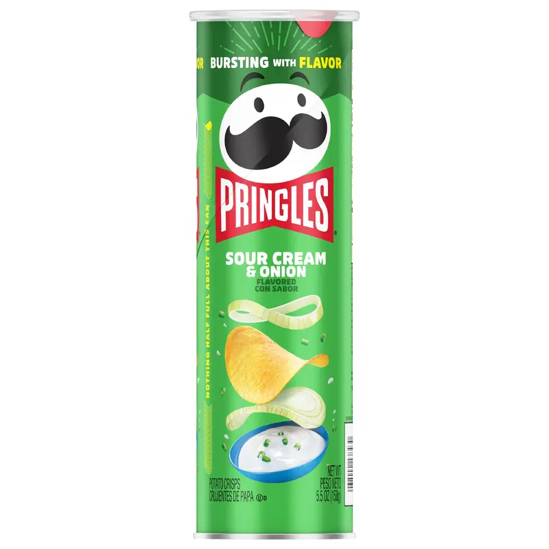 Pringles Sour Cream and Onion Potato Crisps Chips