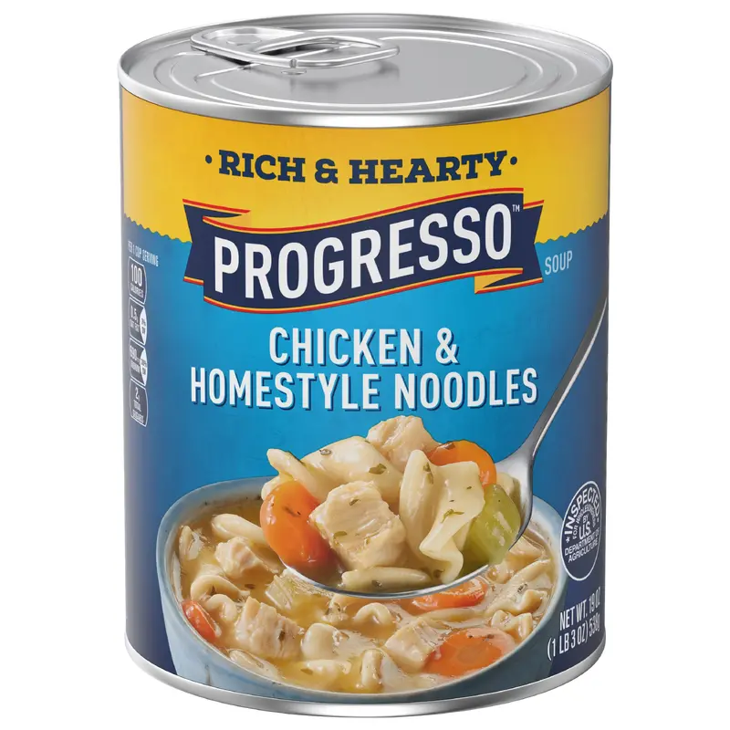 Progresso Rich & Hearty, Chicken & Homestyle Noodle Canned Soup, 19 oz.