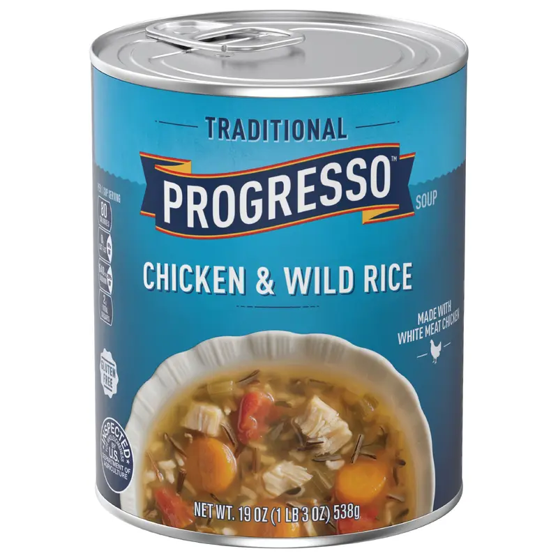 Progresso Traditional, Chicken and Wild Rice Soup, Gluten Free, 19 oz.
