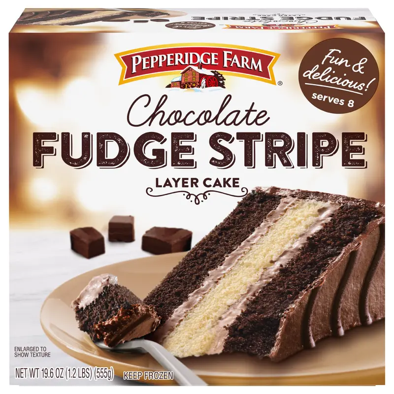 Pepperidge Farm Layer Fudge Stripe Chocolate Cake 19.6 oz