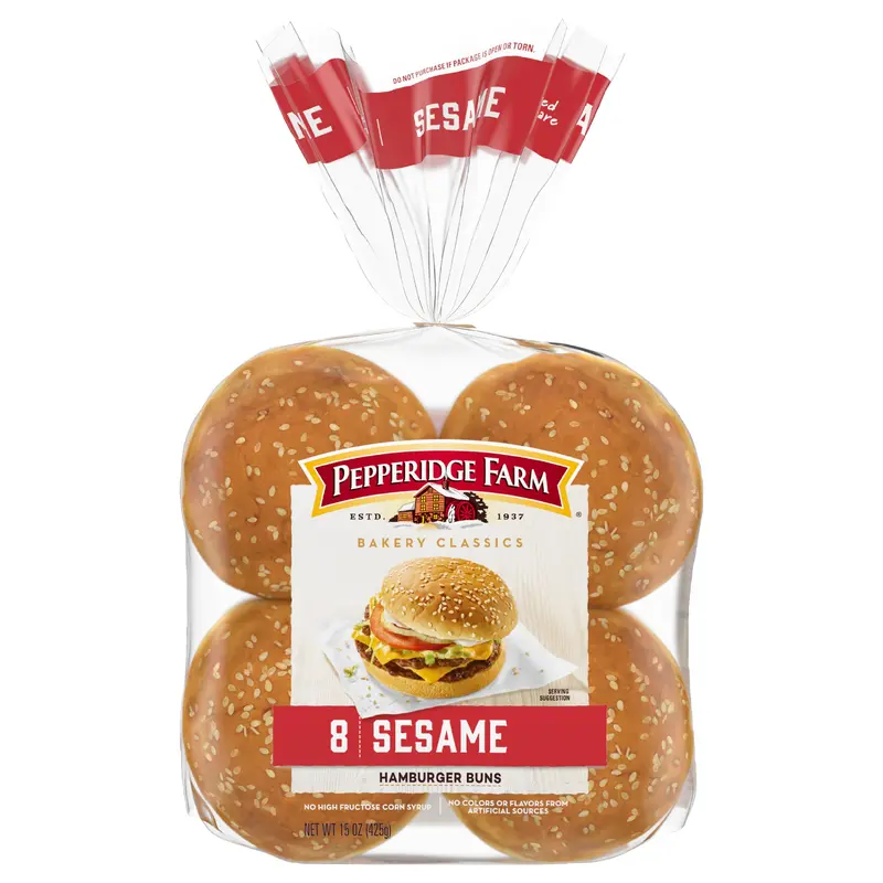 Pepperidge Farm Sesame Hamburger Buns 8 ea