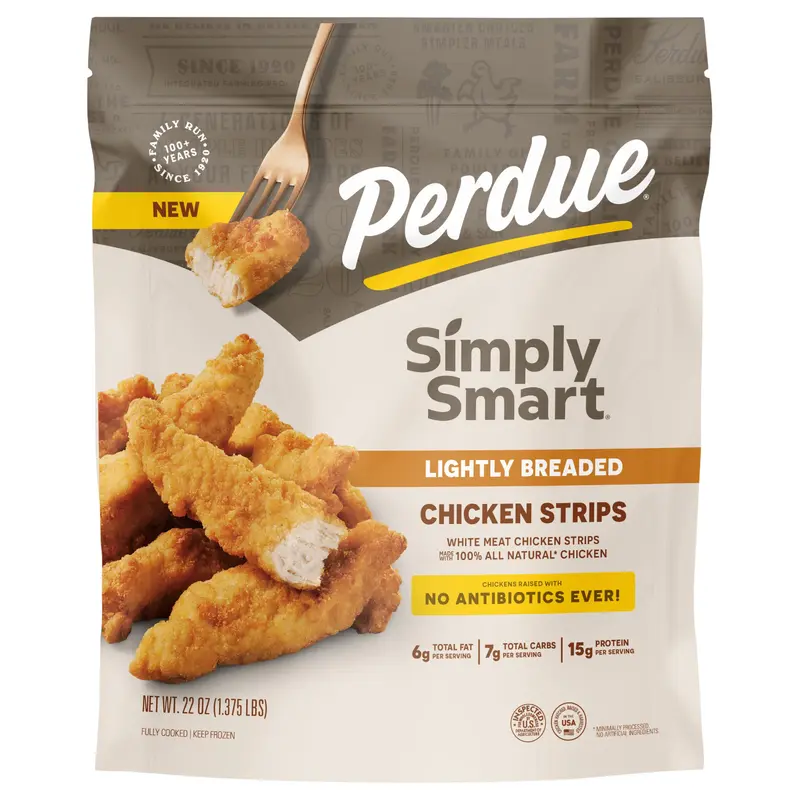 PERDUE SIMPLY SMART No Antibiotics Ever Lightly Breaded Chicken Strips, 22 oz.