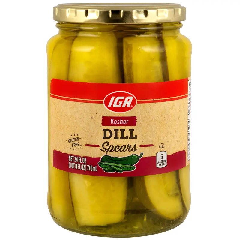 PICKLES DILL SPEARS KOSHER 24 OZ