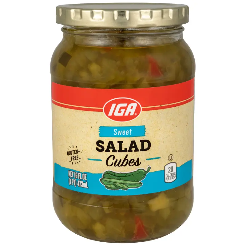 PICKLES SWEET SALAD CUBES 16 OZ