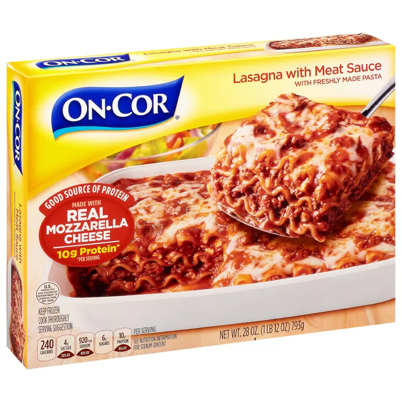 On-Cor Lasagna With Meat Sauce 28 oz Box