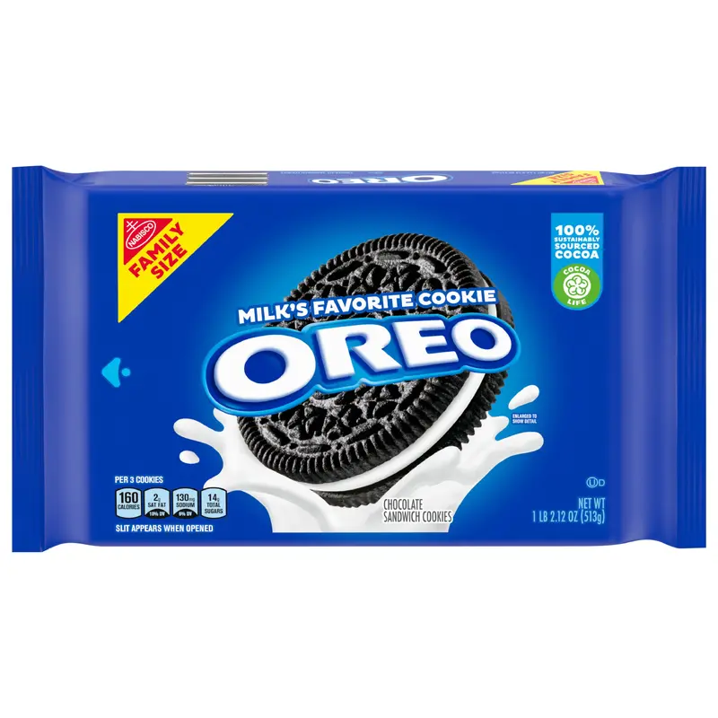 OREO Chocolate Sandwich Cookies, Family Size, 18.12 oz
