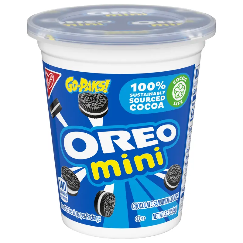 OREO Mini Chocolate Sandwich Cookies, 3.5 oz Go-Paks