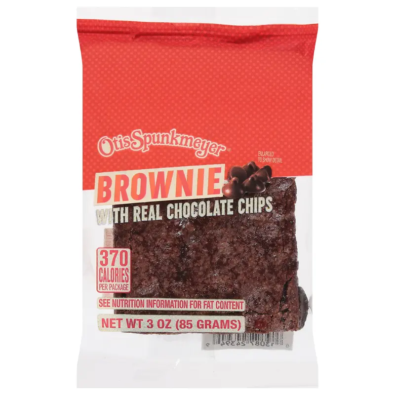 Otis Spunkmeyer Brownie with Real Chocolate Chips 3 oz