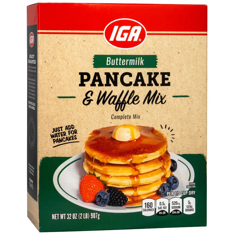 PANCAKE AND WAFFLE MIX BUTTERMILK 32 OZ